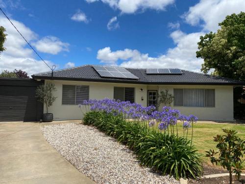 a house with solar panels on the roof at Para House, Tanunda. In the heart of The Barossa Valley!. in Tanunda