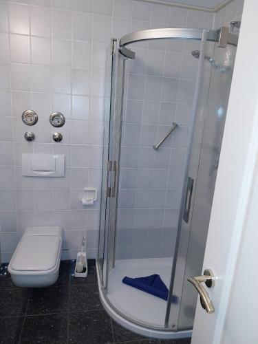 Koupelna v ubytování Ferienwohnung Strandrose