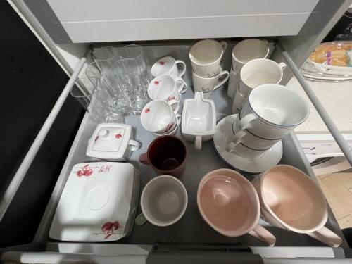 Příslušenství pro přípravu čaje a kávy v ubytování A las puertas de la Catedral 90m2 con Garaje