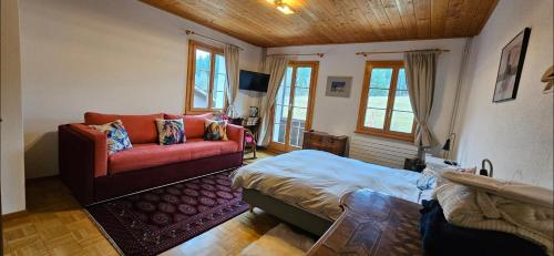 Postel nebo postele na pokoji v ubytování Miramont Horse Trekking Hostel