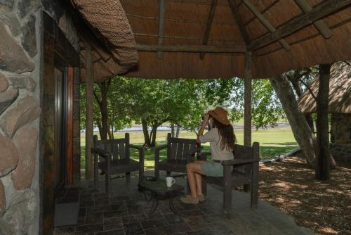 Zahrada ubytování Thamalakane River Lodge