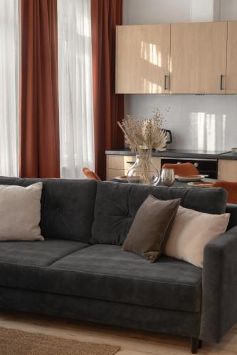 Гостиная зона в HARBOR APARTMENTS - Mickiewicza