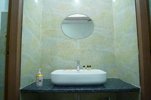 Kylpyhuone majoituspaikassa Ved Vatika