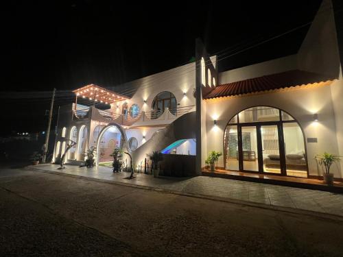 Budova, kde se aparthotel nachází