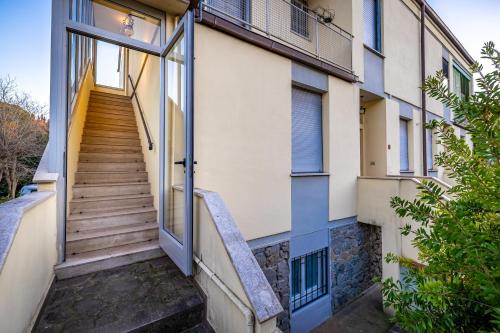 a stairway leading up to a building at YID Pietrafitta in Florence