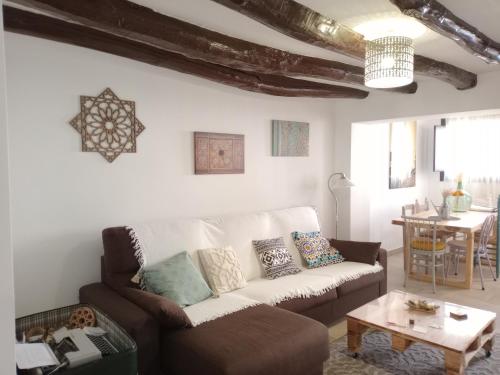 Posezení v ubytování Alma Mudéjar Casa Rural