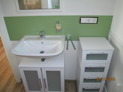 Koupelna v ubytování Ferienwohnung Hein