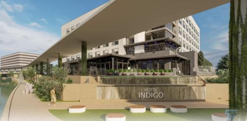 an architectural rendering of a hotel indico at Hotel Indigo Irving - Las Colinas, an IHG Hotel in Irving