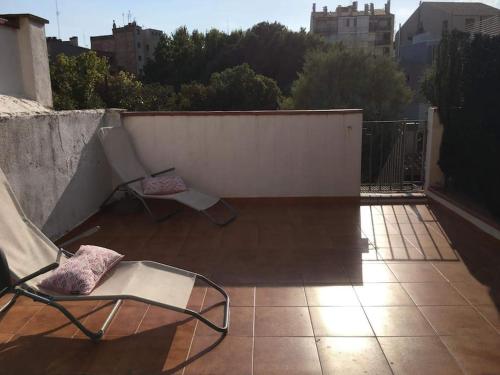 Balkón alebo terasa v ubytovaní Preciosa vivienda enorme y totalmente equipada en el centro de Figueres