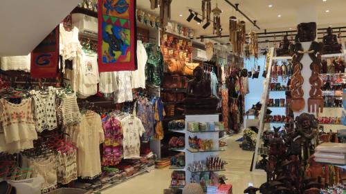 a store filled with lots of clothes and other merchandise at Surf View Resort in Ahangama