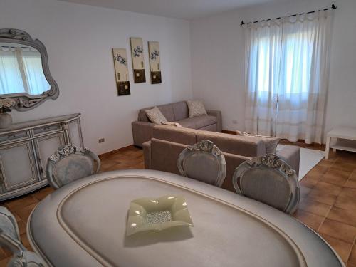 Χώρος καθιστικού στο Gli Olivastri Guest House