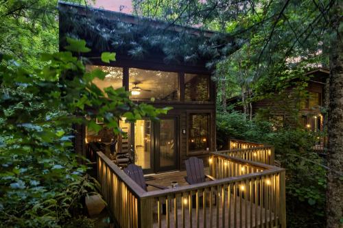 Zahrada ubytování Rivers Edge Treehouses