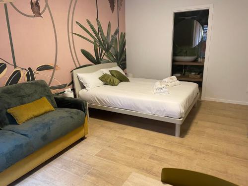 Khu vực ghế ngồi tại Calari Rooms - Monolocale