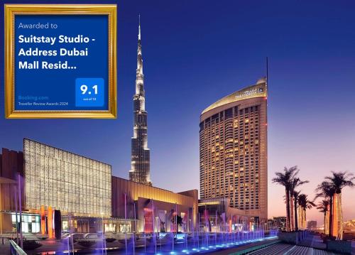 a rendering of a building with the masjid dubhtarhtarhtarhtarhtar at Fashion avenue - Formerly Address Dubai Mall Residence in Dubai