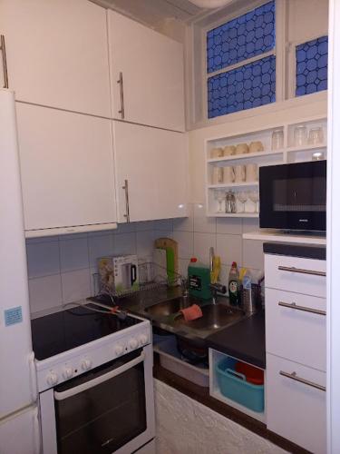 A kitchen or kitchenette at Floravägen 11