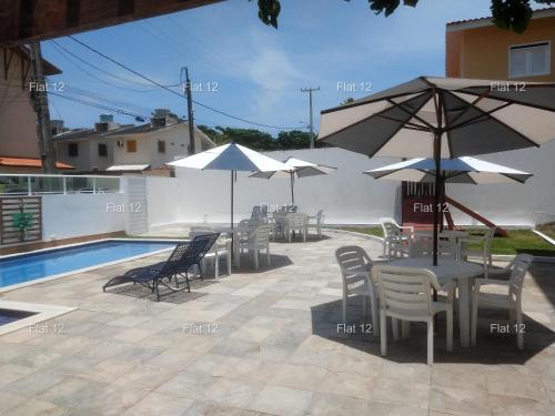 Bazén v ubytování FLAT CUPE BEACH - Porto de Galinhas nebo v jeho okolí