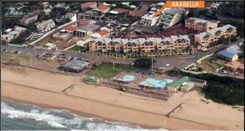 an aerial view of a resort on the beach at Arabella in Durban