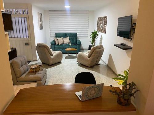 Posezení v ubytování Apartamento Turismo en Ibagué ESMERALDA