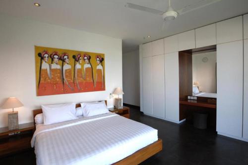 Кровать или кровати в номере Ramashinta 3BR BeachView Vila CYN