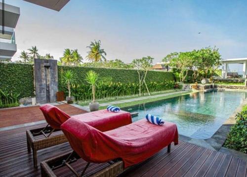 Бассейн в Ramashinta 3BR BeachView Vila CYN или поблизости