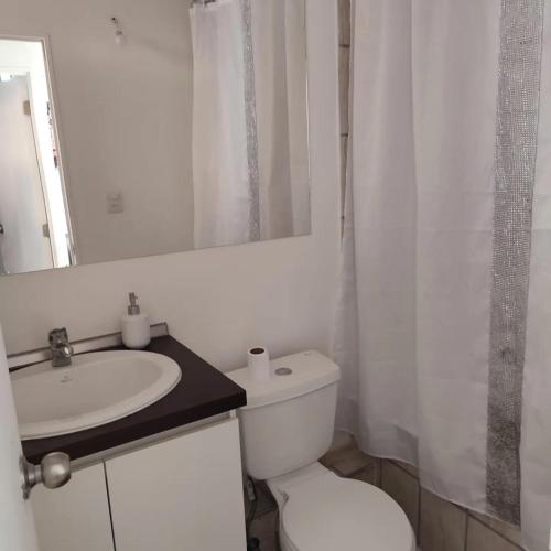 Koupelna v ubytování Wiracocha departamento