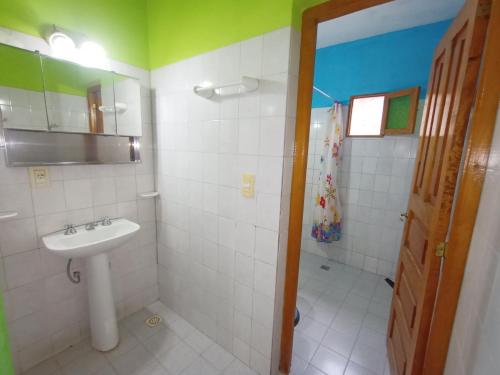 Koupelna v ubytování Hostal Benjamin