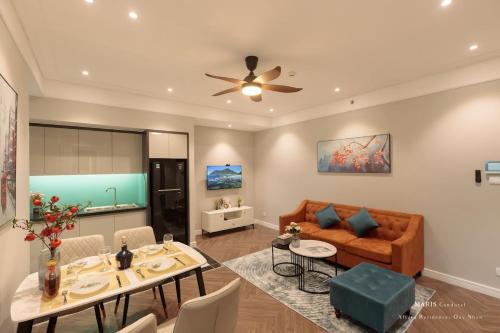 Ruang duduk di ALTARA Quy Nhơn - RUBY Luxury Apartment