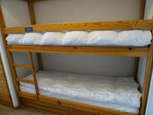 Un par de literas en una habitación en Résidence Fond Blanc - Studio pour 3 personnes à Arc 2000 proche des commerces et des pistes MAE-2149, en Arc 2000