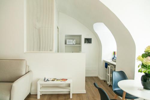 Χώρος καθιστικού στο Casa di Beppe Città Alta