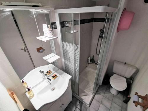 Phòng tắm tại Résidence Les Yoles - Maisons & Villas pour 4 Personnes 754