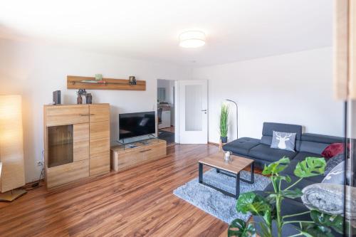 TV a/nebo společenská místnost v ubytování Allgäu-Heimat