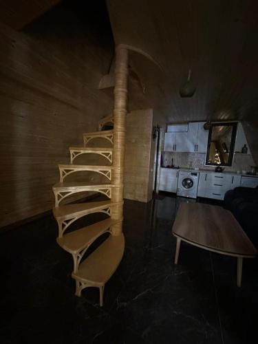 Kuchyň nebo kuchyňský kout v ubytování Gonio Chalet.020