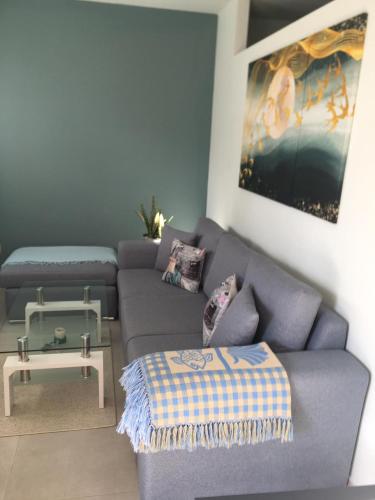 Χώρος καθιστικού στο Leta apartament