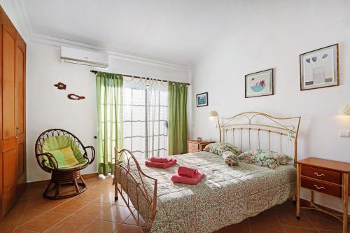 Ένα ή περισσότερα κρεβάτια σε δωμάτιο στο Casa Estrela do Mar, 2 Quartos, Praia de São Rafael, Albufeira