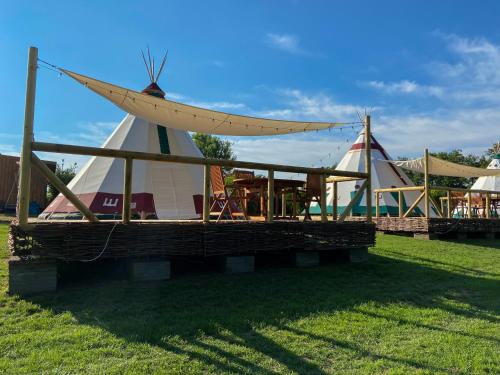 Tipi Kiowaにある庭