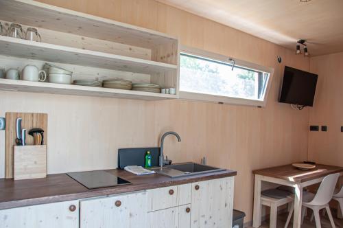 Dapur atau dapur kecil di Haus Herr Fuchs
