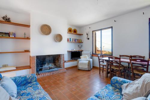 Zona de estar de Villa due Archi