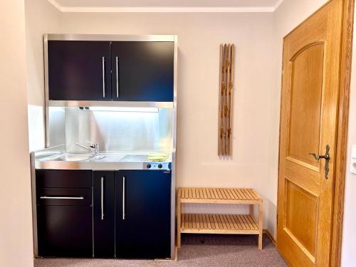 Kuchyň nebo kuchyňský kout v ubytování Birkenhof Apartments