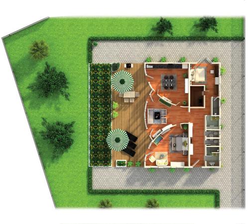 een afbeelding van een plan van een huis bij relactive-mosel Feriendomizil in Traben-Trarbach
