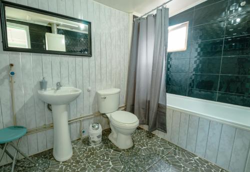 Uma casa de banho em Magic Hause Patagonia