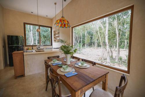 Η κουζίνα ή μικρή κουζίνα στο Villaflor tulum