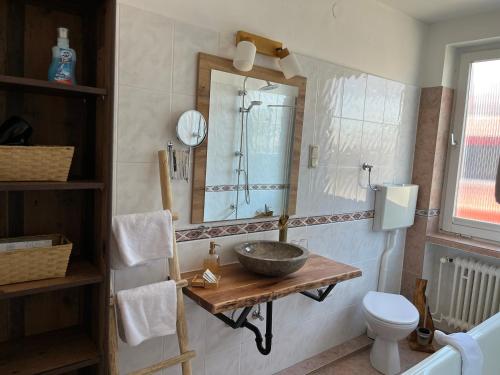 Koupelna v ubytování Harmonie Hotel Rust