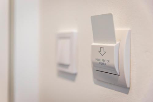 a nintendo wii box on a wall at Arrabona Rooms in Győr
