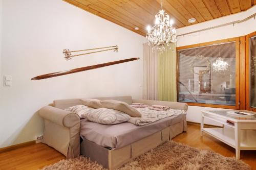 Postel nebo postele na pokoji v ubytování Villa Kataja