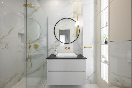 Ένα μπάνιο στο Apartament na Brodatego