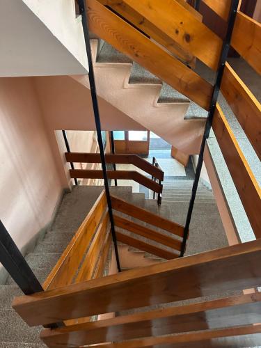 an overhead view of stairs in a building at Medina del descanso in Medina de Pomar