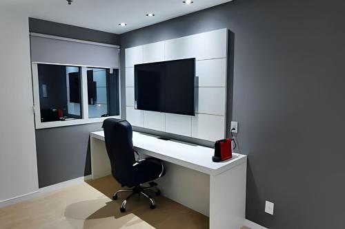 TV a/nebo společenská místnost v ubytování Paulista Premium Flat