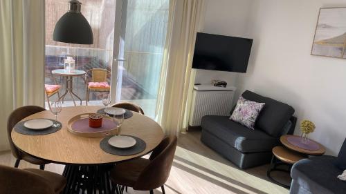 Χώρος καθιστικού στο Apartament CZAS RELAKSU