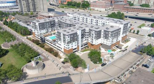Een luchtfoto van Cozysuites l Dream 1BR in Downtown Cincinnati