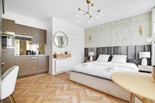 Een bed of bedden in een kamer bij le bon plan